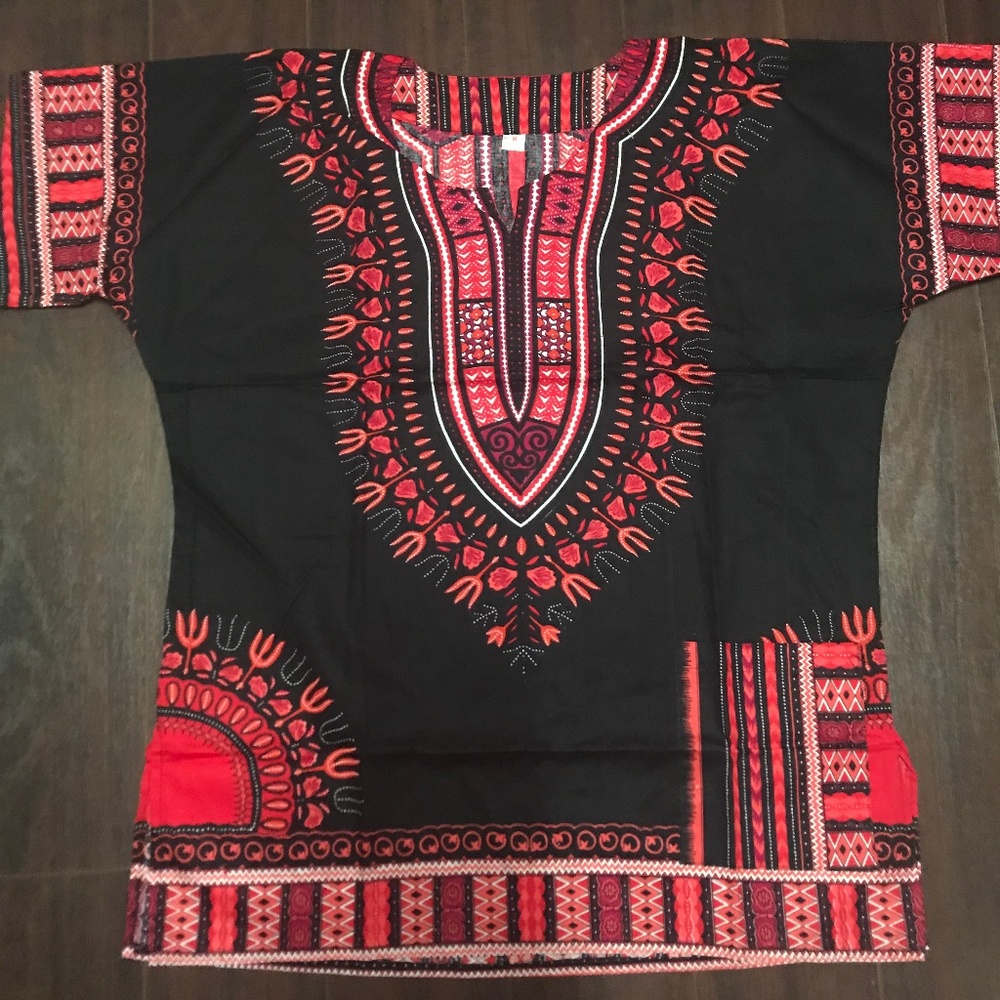 Black and Red Dashiki
